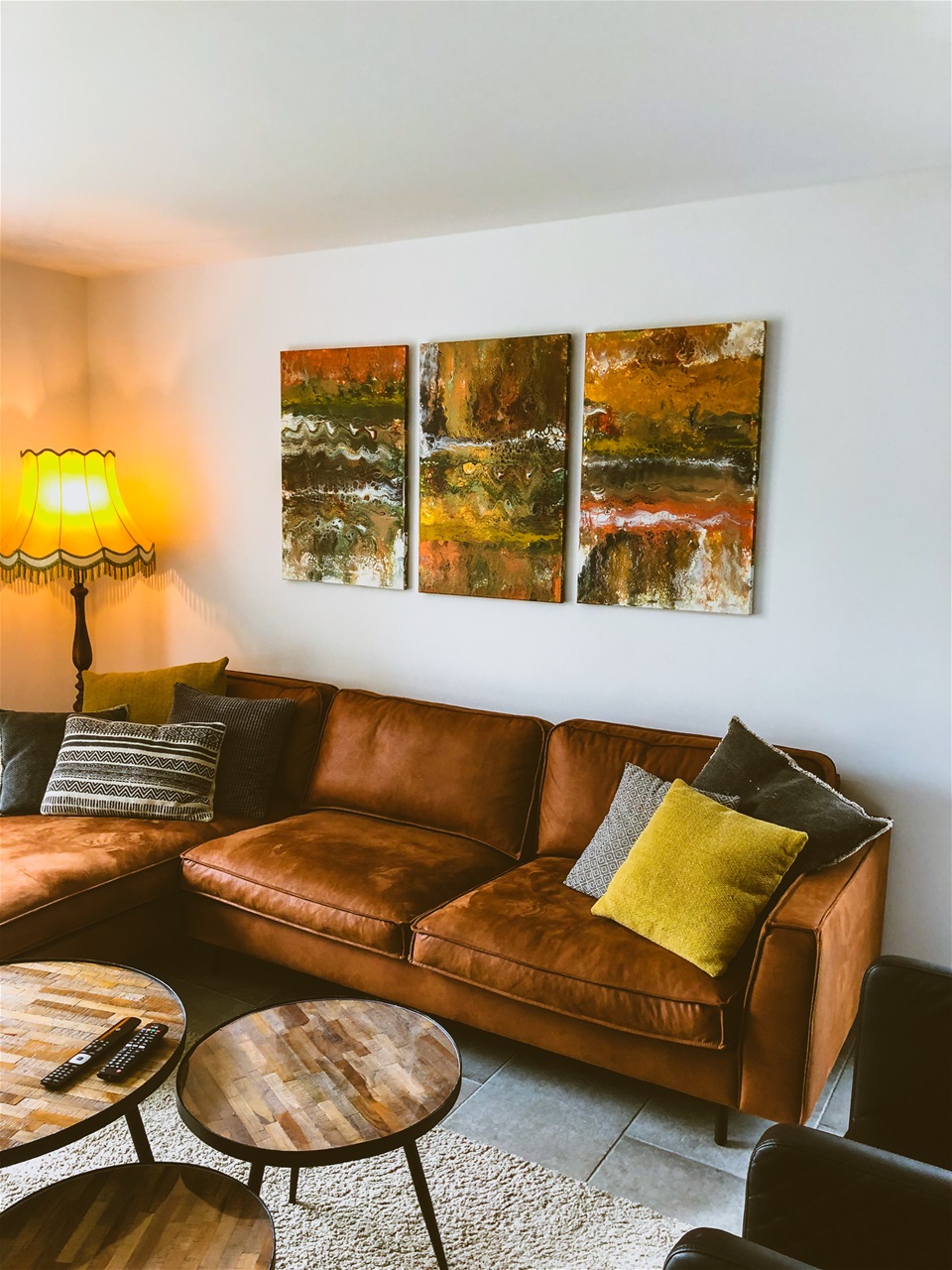 Acrylwerk in opdracht interieur